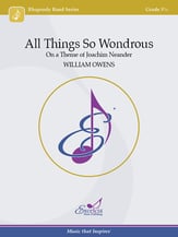 All Things So Wondrous Concert Band sheet music cover